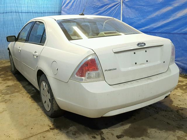 3FAHP06Z28R136622 - 2008 FORD FUSION S WHITE photo 3