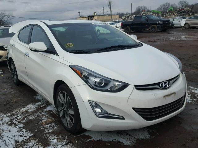 5NPDH4AE2EH495002 - 2014 HYUNDAI ELANTRA SE WHITE photo 1