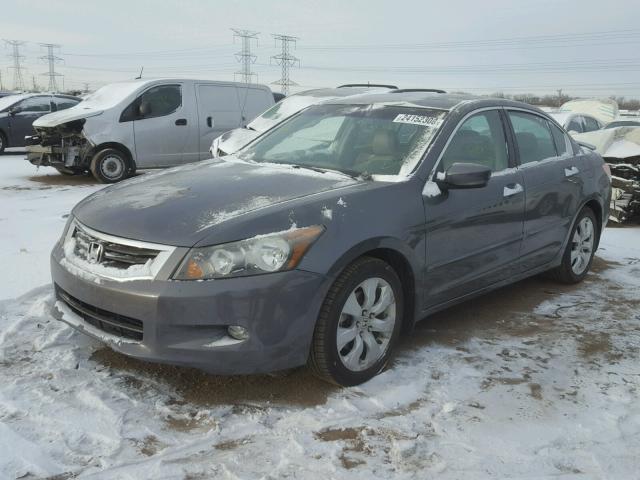 1HGCP36889A013739 - 2009 HONDA ACCORD EXL GRAY photo 2