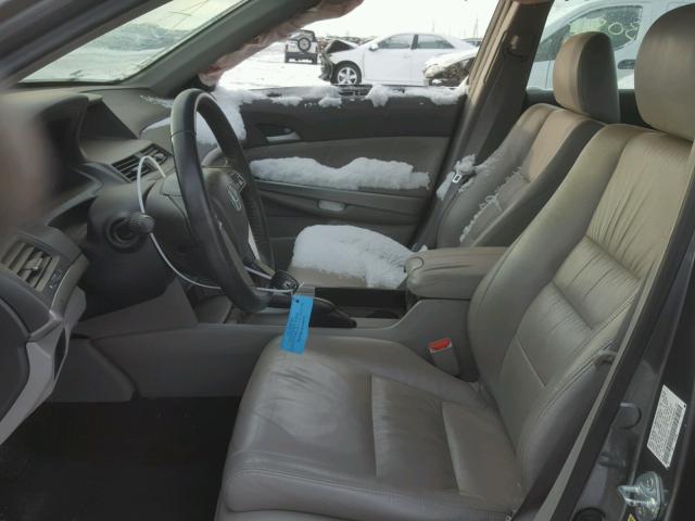 1HGCP36889A013739 - 2009 HONDA ACCORD EXL GRAY photo 5