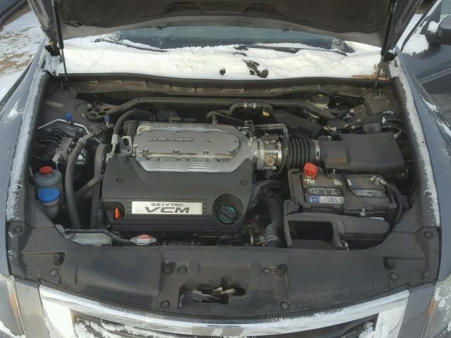 1HGCP36889A013739 - 2009 HONDA ACCORD EXL GRAY photo 7