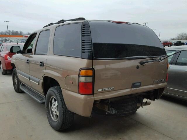 1GNEC13Z63R220408 - 2003 CHEVROLET TAHOE C150 BROWN photo 3