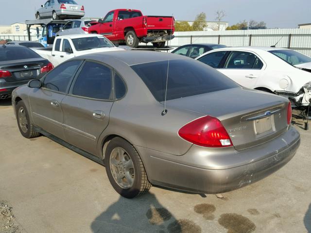 1FAFP53U02G186107 - 2002 FORD TAURUS SE GOLD photo 3