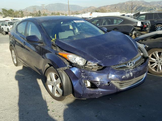 5NPDH4AE5BH048126 - 2011 HYUNDAI ELANTRA GL BLUE photo 1