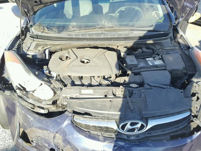 5NPDH4AE5BH048126 - 2011 HYUNDAI ELANTRA GL BLUE photo 7