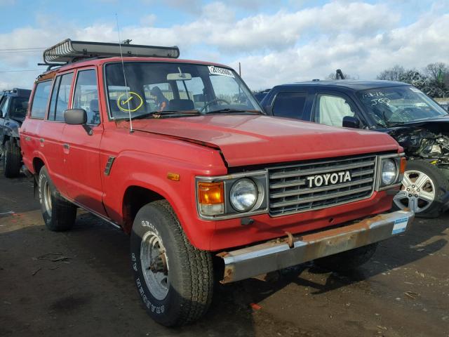 JT3FJ60G6G1134933 - 1986 TOYOTA LAND CRUIS RED photo 1