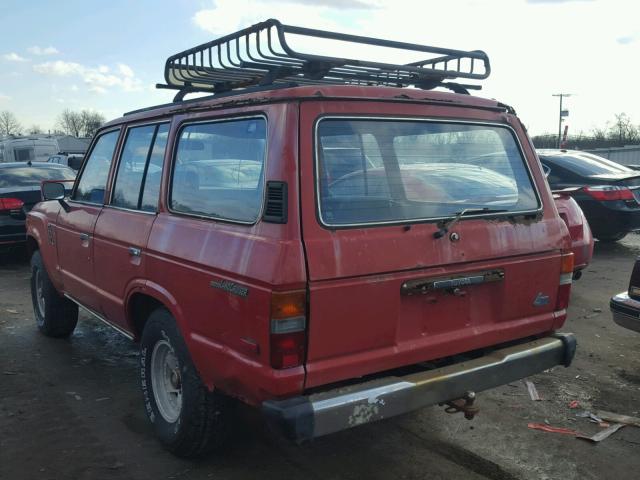 JT3FJ60G6G1134933 - 1986 TOYOTA LAND CRUIS RED photo 3