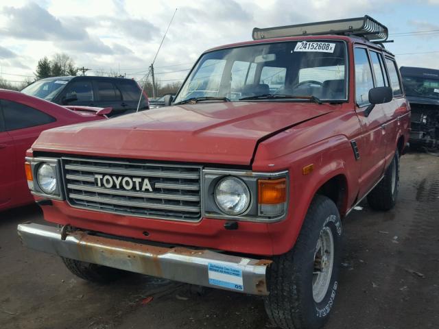 JT3FJ60G6G1134933 - 1986 TOYOTA LAND CRUIS RED photo 9