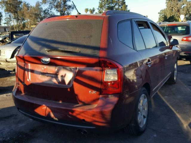 KNAFG525277083604 - 2007 KIA RONDO BASE RED photo 4