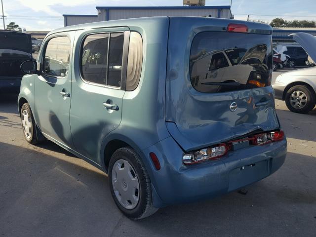 JN8AZ2KR8AT168636 - 2010 NISSAN CUBE BASE BLUE photo 3