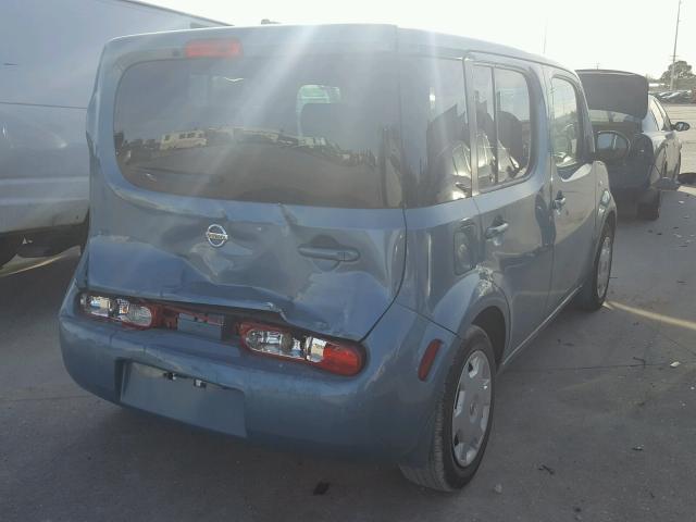 JN8AZ2KR8AT168636 - 2010 NISSAN CUBE BASE BLUE photo 4