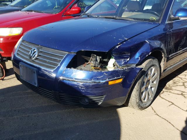 WVWWU63B05E006521 - 2005 VOLKSWAGEN PASSAT GLX 蓝色 照片 9