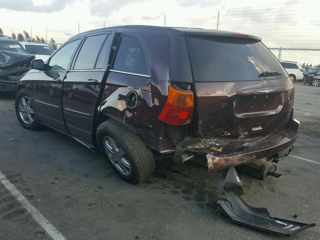 2C8GF68444R386889 - 2004 CHRYSLER PACIFICA BURGUNDY photo 3