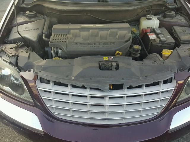 2C8GF68444R386889 - 2004 CHRYSLER PACIFICA BURGUNDY photo 7