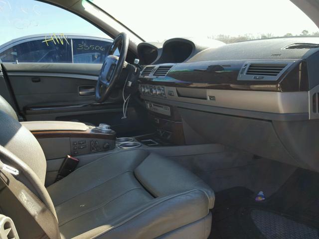 WBAHL83576DT00651 - 2006 BMW 750 I GRAY photo 5