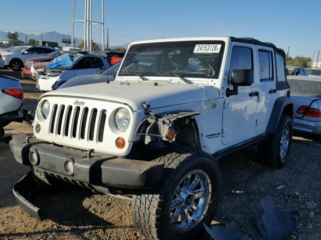 1J4BA3H1XAL188623 - 2010 JEEP WRANGLER U WHITE photo 2