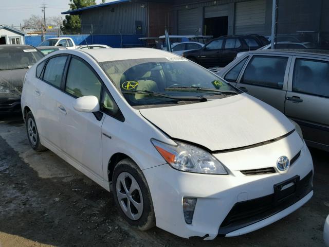 JTDKN3DU1C1575733 - 2012 TOYOTA PRIUS WHITE photo 1