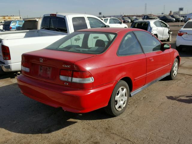 1HGEJ8244YL031121 - 2000 HONDA CIVIC EX წითელი ფოტო 4