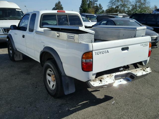 5TESM92NX3Z227677 - 2003 TOYOTA TACOMA XTR WHITE photo 3