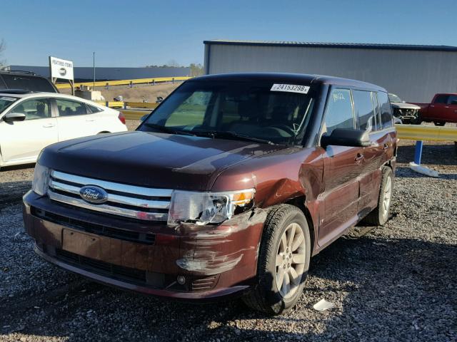 2FMDK51C69BA06586 - 2009 FORD FLEX SE MAROON photo 2