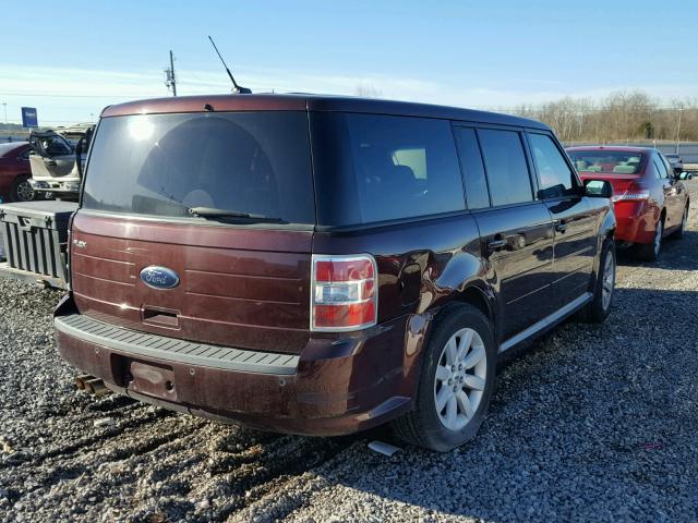 2FMDK51C69BA06586 - 2009 FORD FLEX SE MAROON photo 4