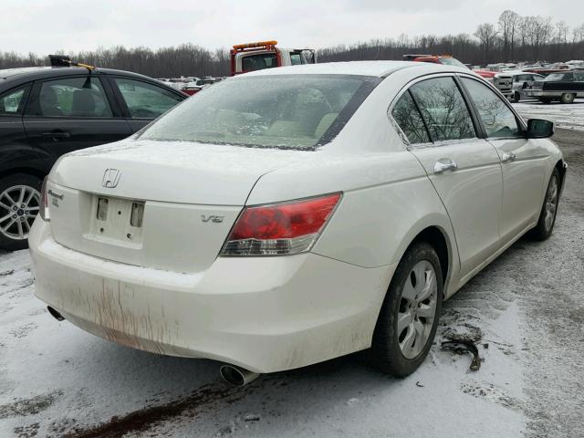 1HGCP36708A011179 - 2008 HONDA ACCORD EX WHITE photo 4