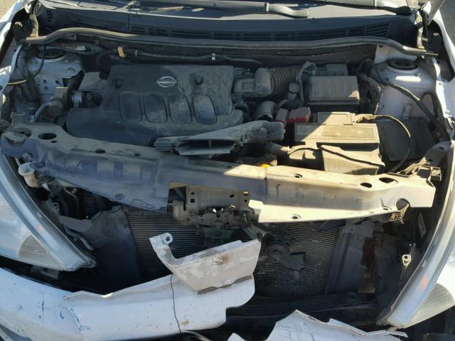 3N1BC13E29L501018 - 2009 NISSAN VERSA S WHITE photo 7