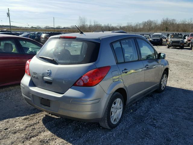 3N1BC1CP1AL446082 - 2010 NISSAN VERSA S GRAY photo 4