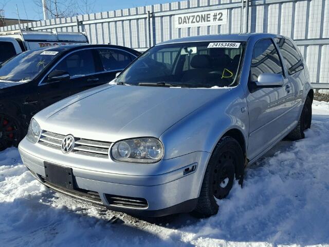 WVWBS21J31W087252 - 2001 VOLKSWAGEN GOLF GL GRAY photo 2