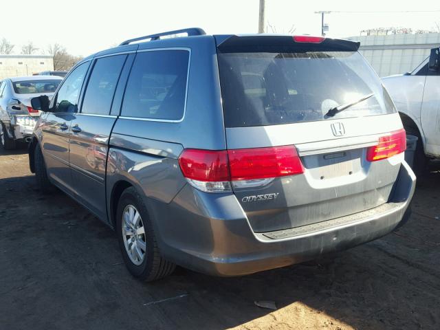 5FNRL384X9B413615 - 2009 HONDA ODYSSEY EX GRAY photo 3