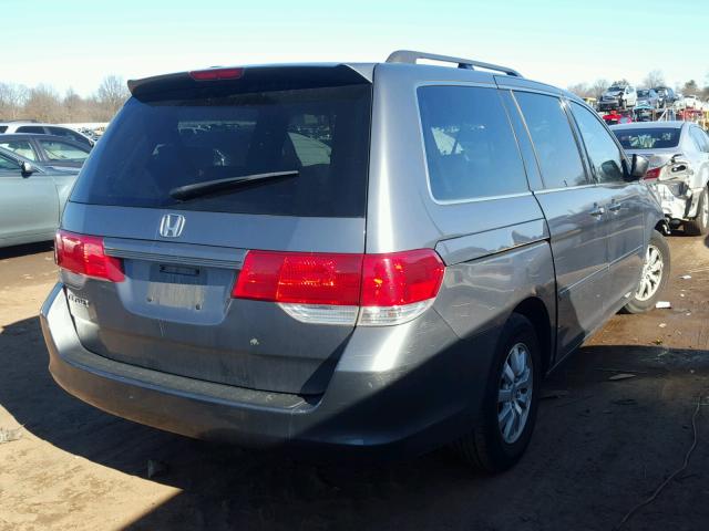 5FNRL384X9B413615 - 2009 HONDA ODYSSEY EX GRAY photo 4