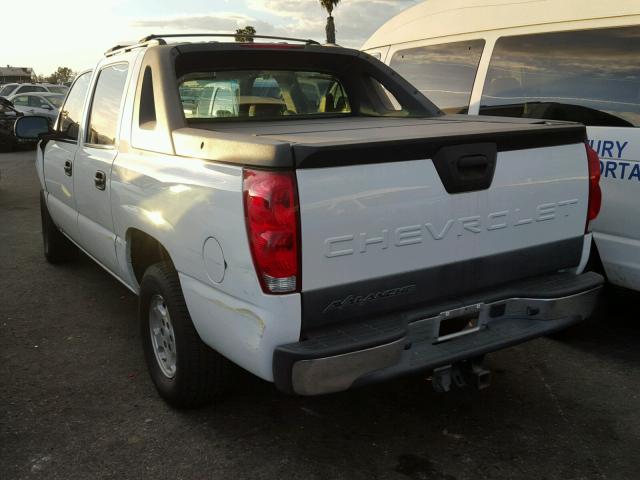 3GNEC12Z16G135577 - 2006 CHEVROLET AVALANCHE WHITE photo 3