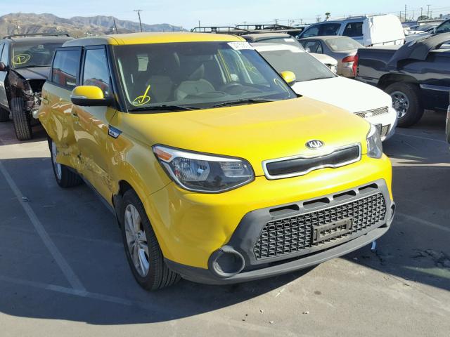 KNDJP3A56E7077918 - 2014 KIA SOUL + YELLOW photo 1