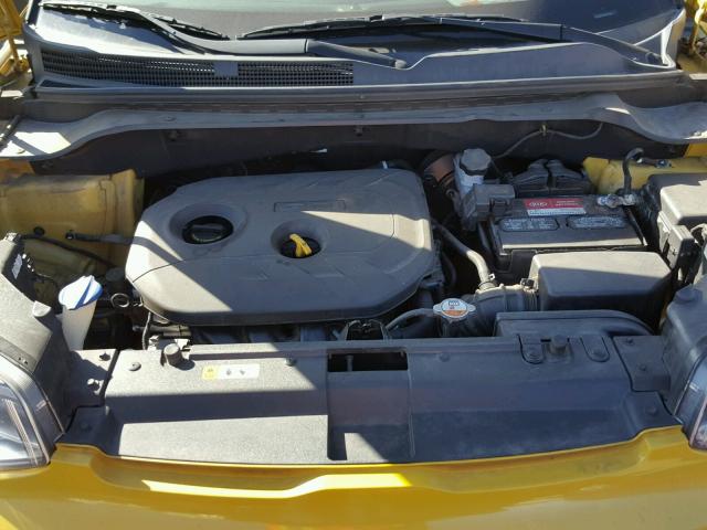 KNDJP3A56E7077918 - 2014 KIA SOUL + YELLOW photo 7