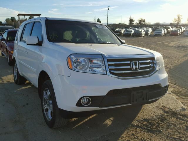 5FNYF3H52EB008886 - 2014 HONDA PILOT EXL WHITE photo 1