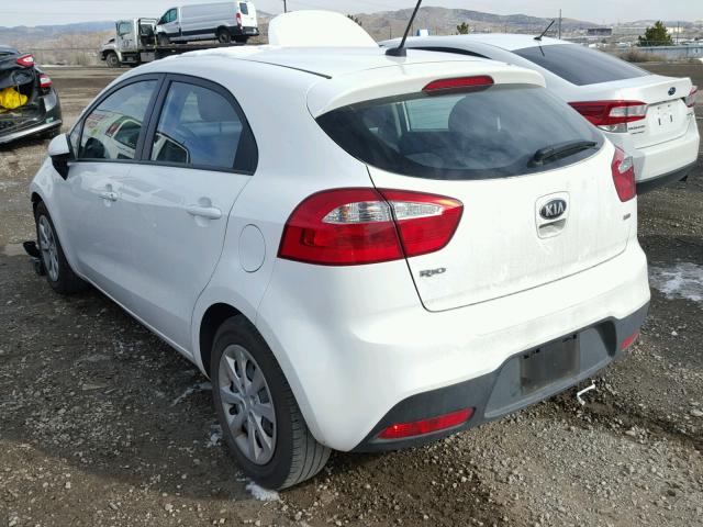 KNADM5A31E6382021 - 2014 KIA RIO LX Սպիտակ լուսանկար 3