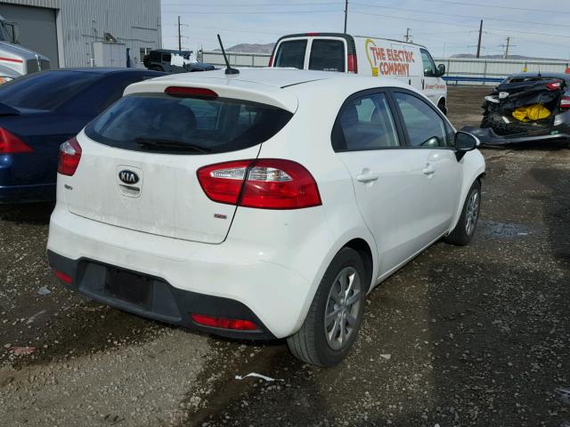 KNADM5A31E6382021 - 2014 KIA RIO LX Սպիտակ լուսանկար 4