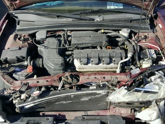 2HGES267X4H516014 - 2004 HONDA CIVIC EX ბურგუნდია ფოტო 7