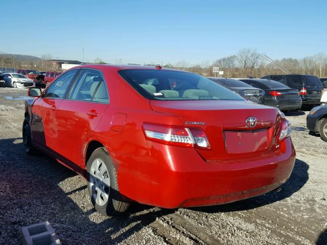 4T4BF3EK9BR179588 - 2011 TOYOTA CAMRY BASE RED photo 3