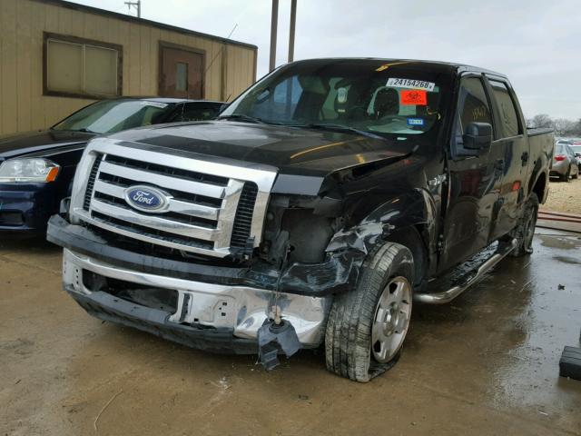 1FTEW1C89AFB66348 - 2010 FORD F150 SUPER BLACK photo 2