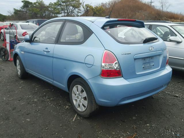 KMHCM3AC9BU195051 - 2011 HYUNDAI ACCENT GL BLUE photo 3