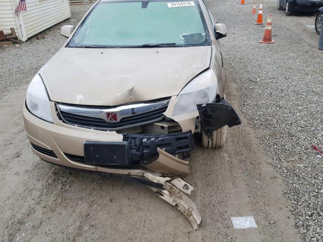 1G8ZS57N48F124128 - 2008 SATURN AURA XE BEIGE photo 9