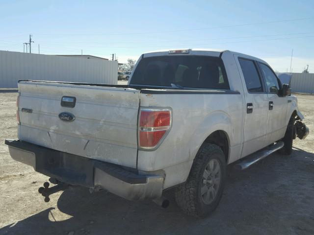 1FTEW1C88AFB55230 - 2010 FORD F150 SUPER WHITE photo 4