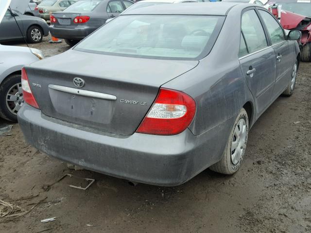 4T1BE32K74U863544 - 2004 TOYOTA CAMRY LE GRAY photo 4
