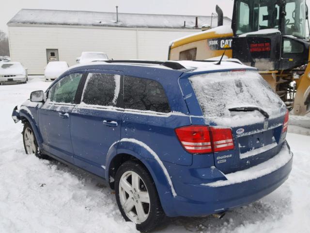 3D4PH5FV8AT173831 - 2010 DODGE JOURNEY SX BLUE photo 3