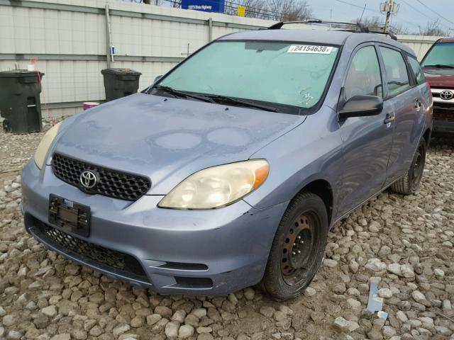 2T1KR32E23C087676 - 2003 TOYOTA MATRIX BLUE photo 2