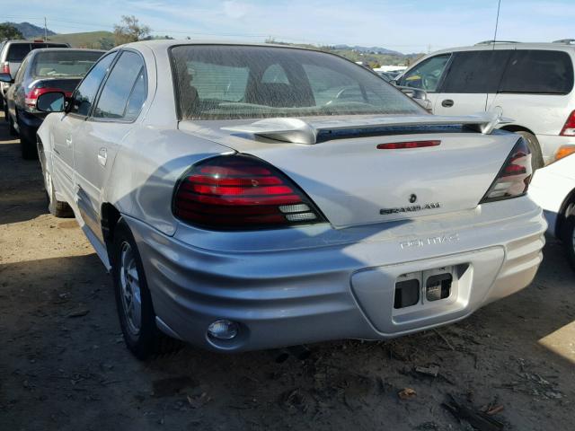 1G2NF52E41C154936 - 2001 PONTIAC GRAND AM S SILVER photo 3