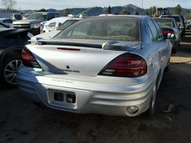 1G2NF52E41C154936 - 2001 PONTIAC GRAND AM S SILVER photo 4