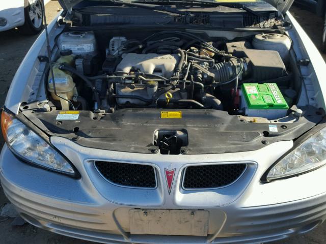 1G2NF52E41C154936 - 2001 PONTIAC GRAND AM S SILVER photo 7