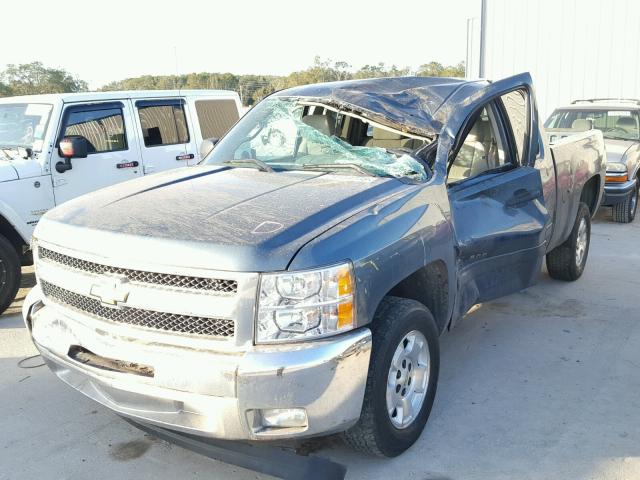 1GCRCSE00CZ172919 - 2012 CHEVROLET SILVERADO BLUE photo 2